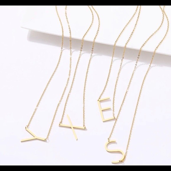 Initial “A” Necklace - Picture 3 of 4